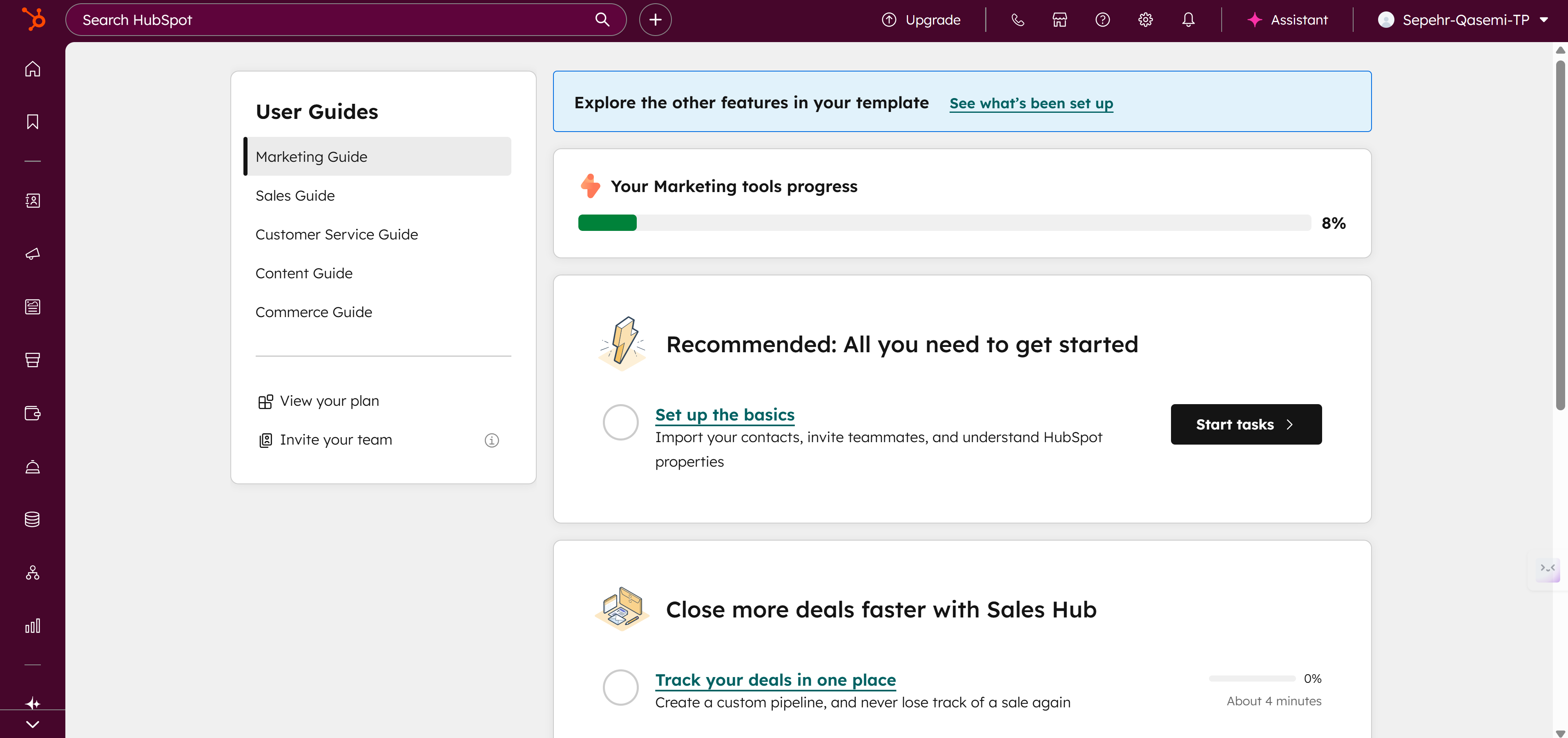HubSpot assignment screenshot 1