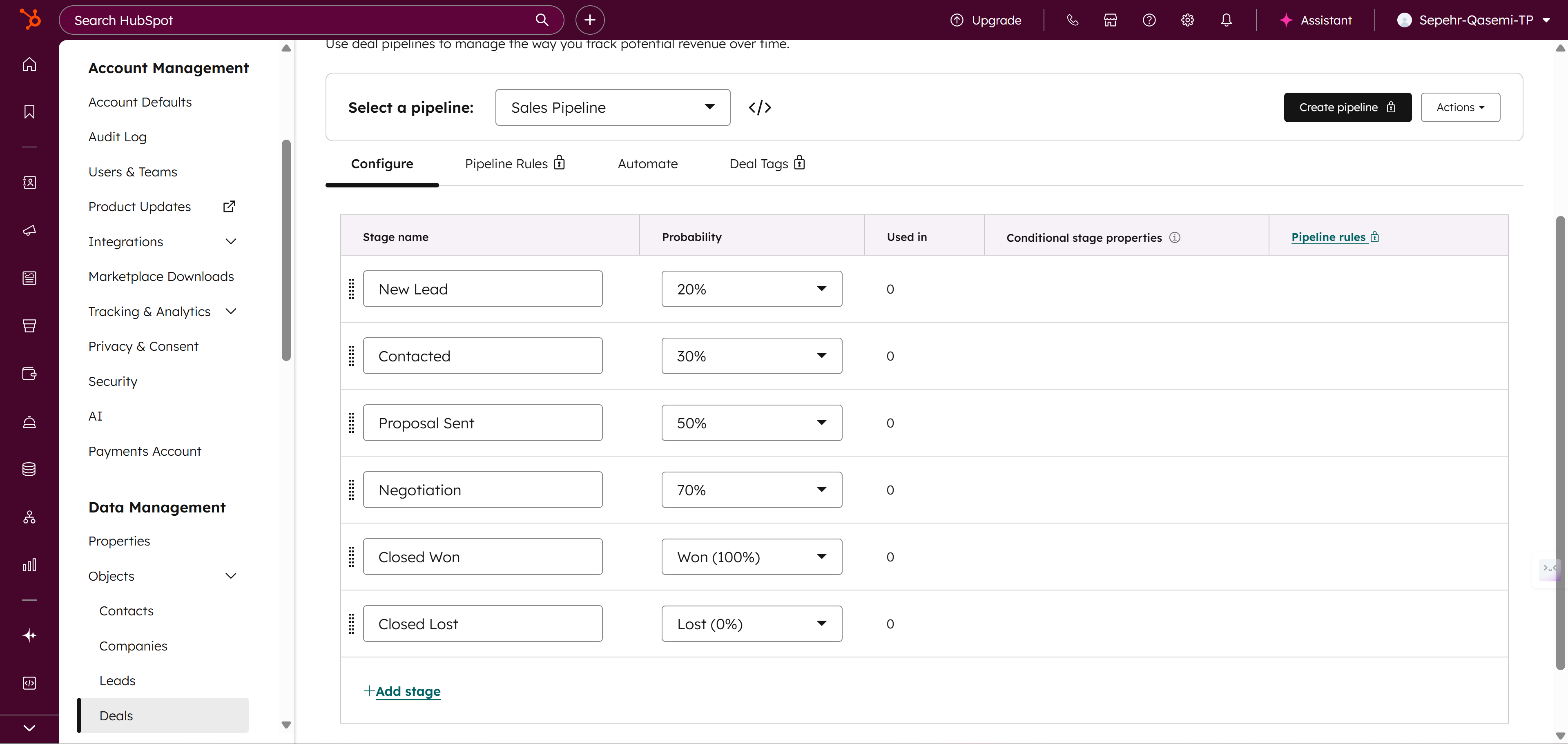 HubSpot assignment screenshot 2